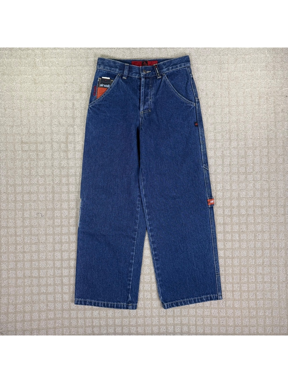 Airwalk Blue Wide Leg Carpenter Jeans Youth Small 24x24